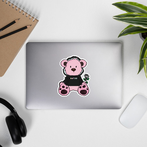 Valentine Bear Bubble-Free Stickers