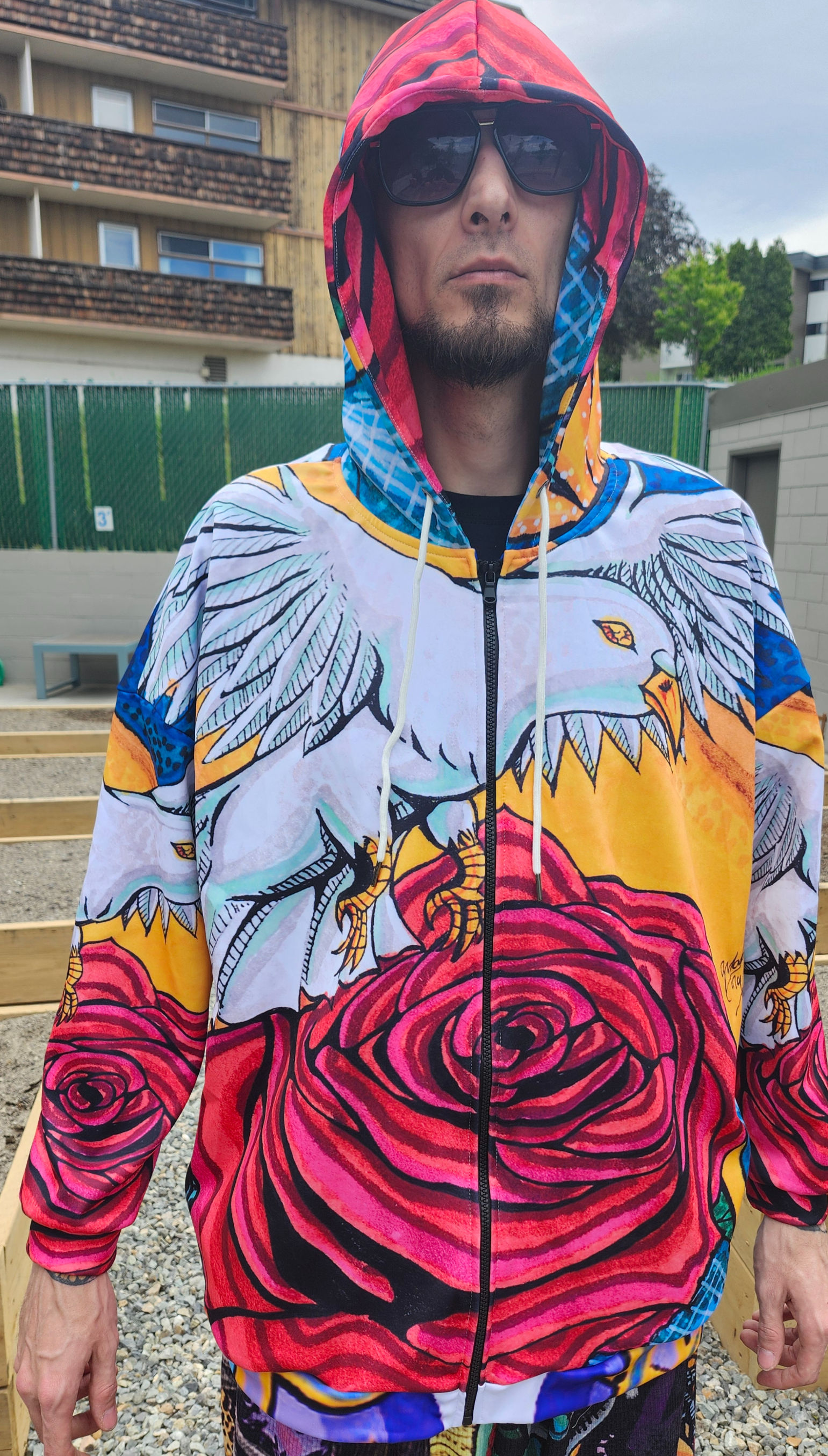 🕊️ Dove & Roses Sweater — Bloom With Wings