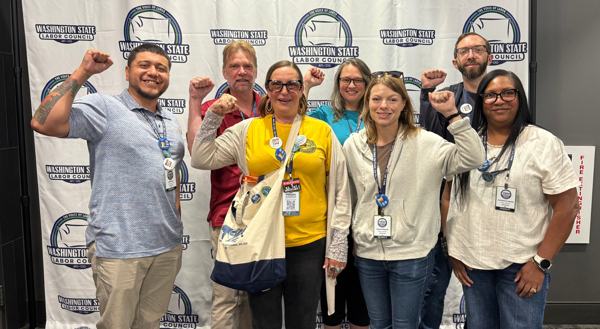 UFCW 367 members and staff in a group photo