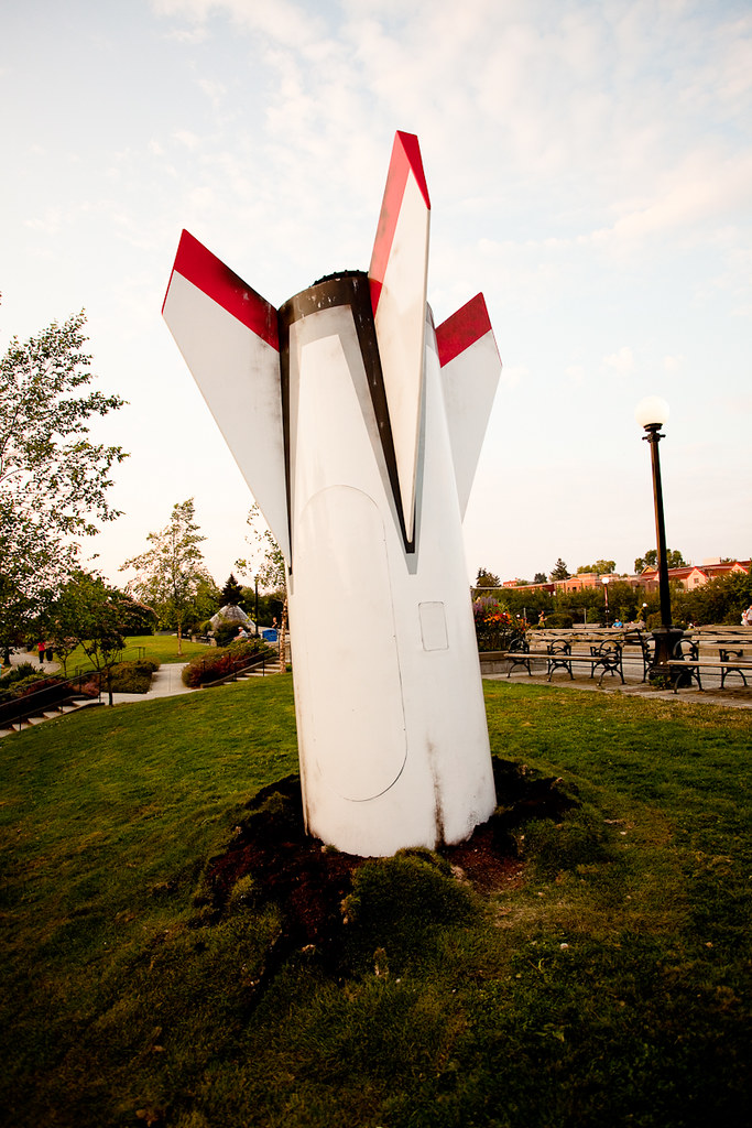 A rocket crashed into the ground