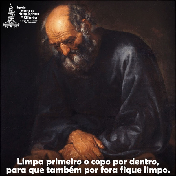Limpa primeiro o copo por dentro, para que também por fora fique limpo. (Mt 23,26)