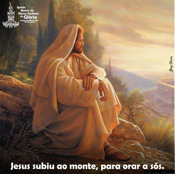 Jesus subiu ao monte, para orar a sós. (Mt 14,23)
