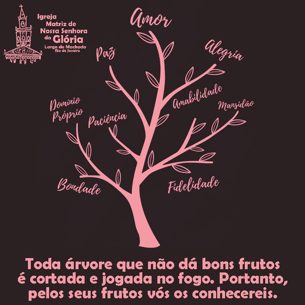 Toda árvore que não dá bons frutos é cortada e jogada no fogo.
