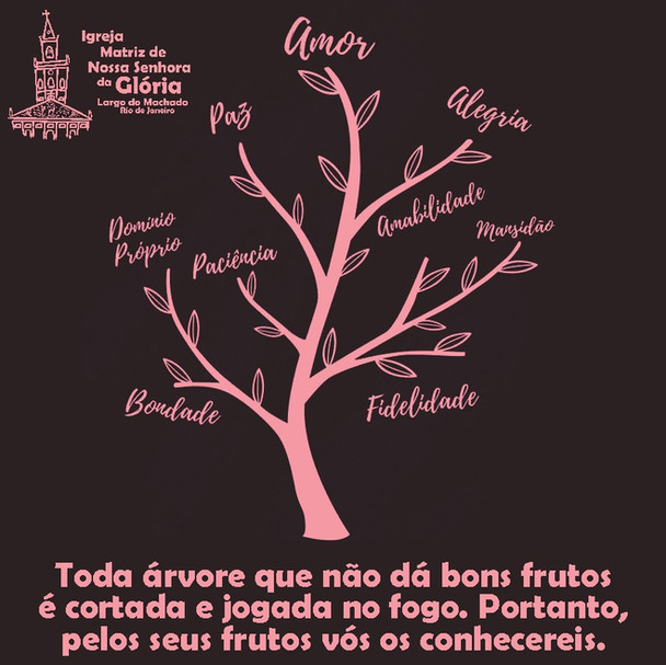 Toda árvore que não dá bons frutos é cortada e jogada no fogo.
