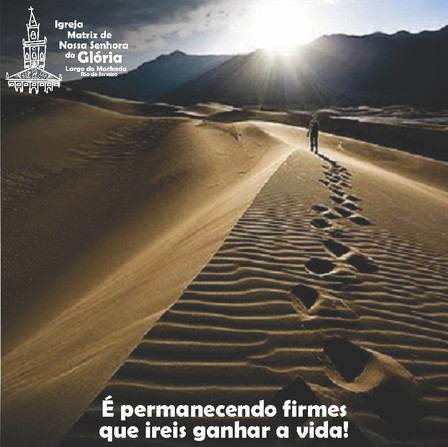 É permanecendo firmes que ireis ganhar a vida! Lc 21,19