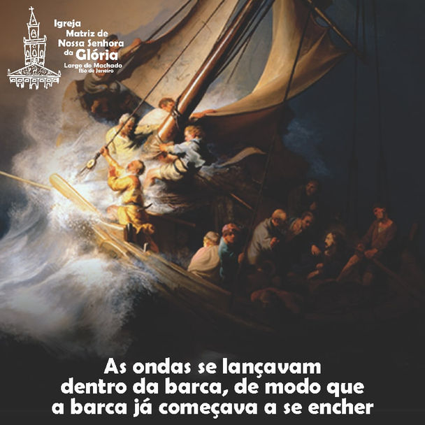 As ondas se lançavam dentro da barca, de modo que a barca já começava a se encher. Mc 4,37