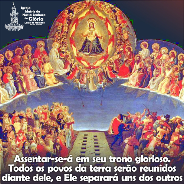 Assentar-se-á em seu trono glorioso. Todos os povos da terra serão reunidos diante dele, e Ele separ