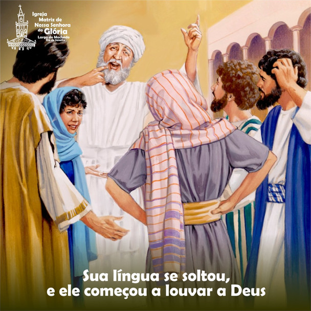 Sua língua se soltou, e ele começou a louvar a Deus. (Lc 1,64)