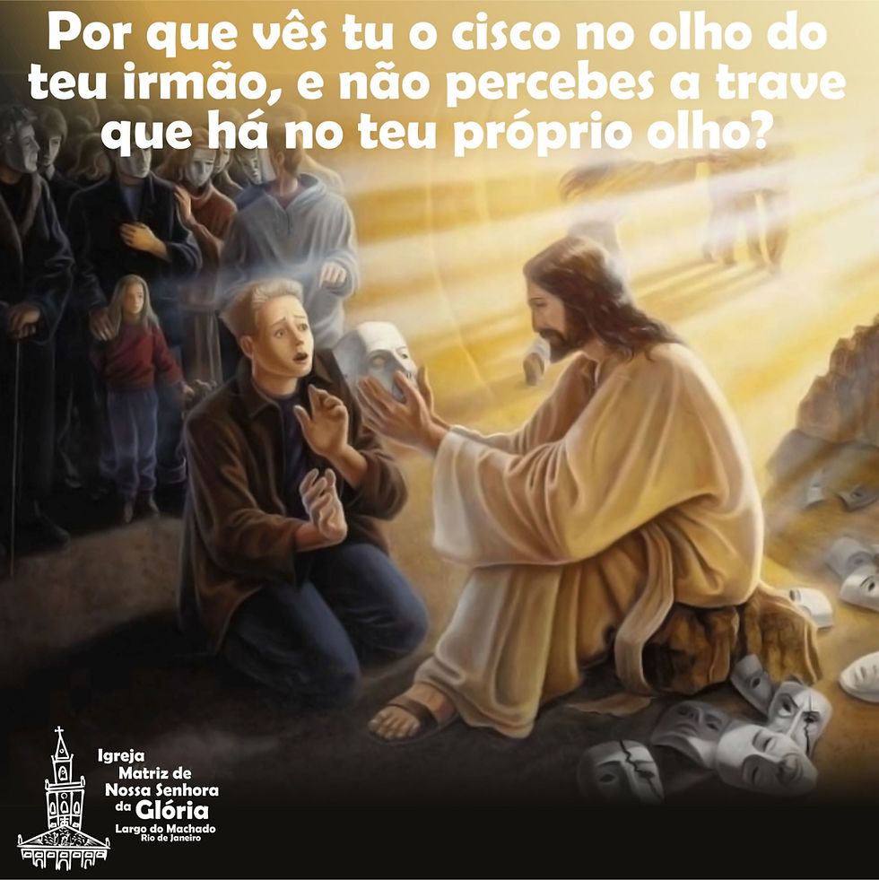 Por que vês tu o cisco no olho do teu irmão, e não percebes a trave que ...