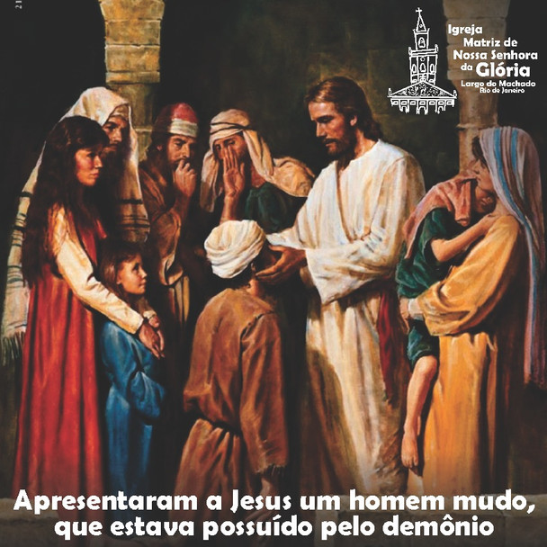 Apresentaram a Jesus um homem mudo, que estava possuído pelo demônio. Mt 9,32