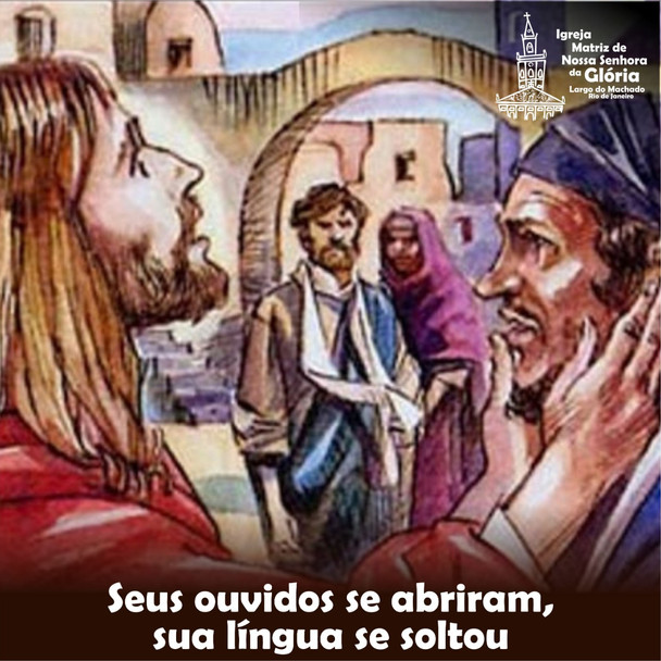 Seus ouvidos se abriram,sua língua se soltou.