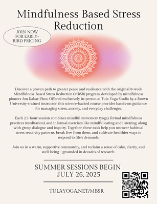 Mindfulness Based Stress Redution at Tula Yoga