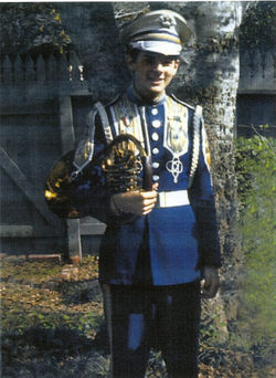Marty with his first horn