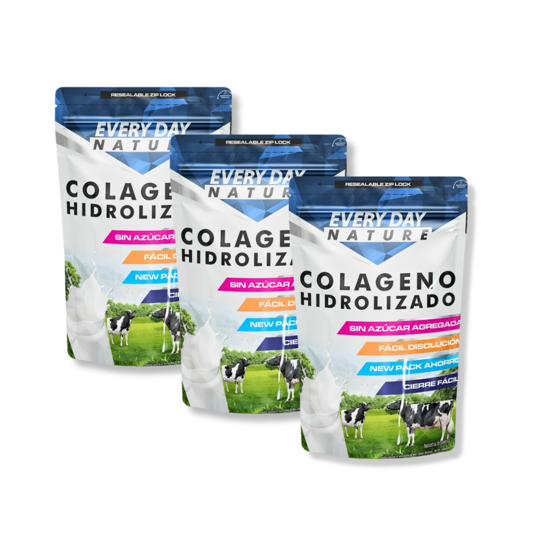 Colágeno Hidrolizado Puro 250gr - EDN Nutrition X3