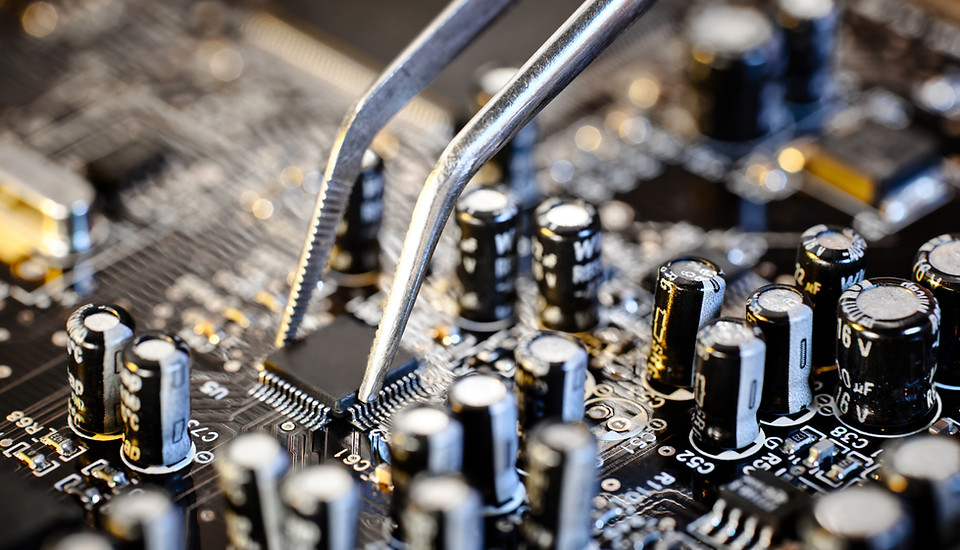Makro Computer Circuit Board