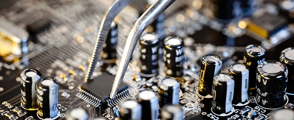 Mikrochip auf der Schaltung