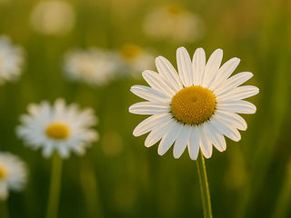 Chamomile flowers and herbal tea used for relaxation and wellness