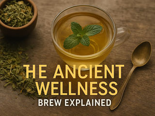 Herbal tea made with natural herbs and flowers for wellness