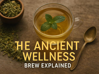 Herbal tea made with natural herbs and flowers for wellness