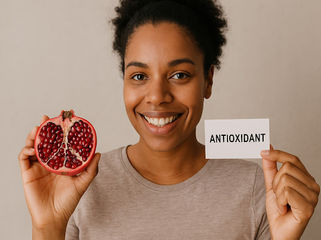 Colorful fruits and vegetables rich in antioxidants promoting human health