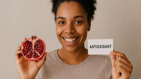 Colorful fruits and vegetables rich in antioxidants promoting human health