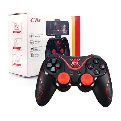 une manette de jeu Bluetooth sans fil pour smartphone avec support intégré