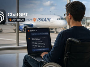 ישראייר נכנסת ל-ChatGPT: מה זה אומר למי שנוסע עם צרכים מיוחדים