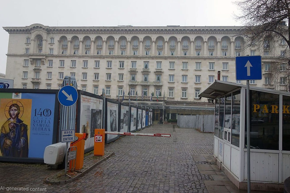 הדרך להגיע מהרחוב לכניסה הראשית.בכדי להגיע לכניסה הראשית של המלון יש לעבור דרך מחסום לחניון המלון.