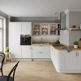 Stratto
If you’re looking for on trend styling with a wide audience appeal, then look no further than Stratto. Constructed from 18mm MDF in 5 pieces and with a smooth matt finish, Stratto has a 60mm frame width that creates a more contemporary aesthetic not usually associated with shaker style.
Choose from 4 stocked colours including the latest hot colour of indigo.