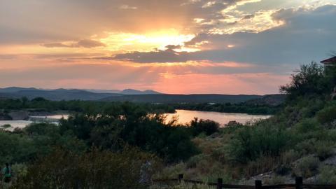 #9 Leasburg Dam State Park lake-side camping