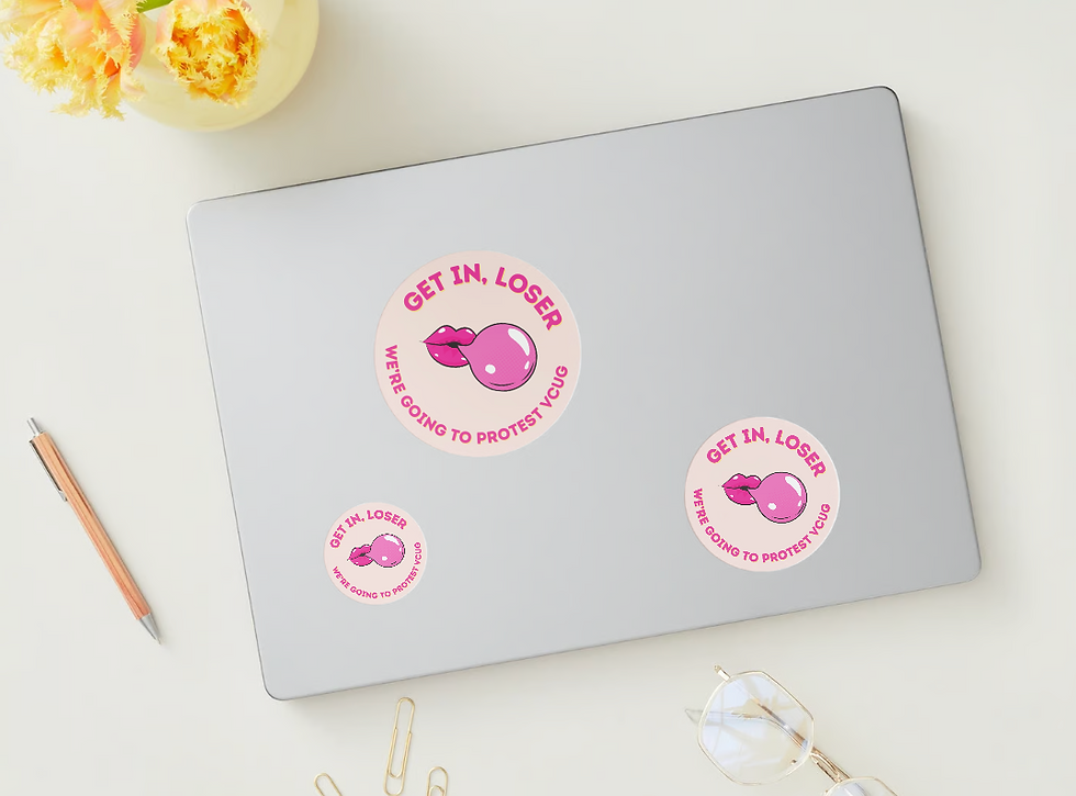 Miniaturbild: Unsilenced stickers available for purchase.