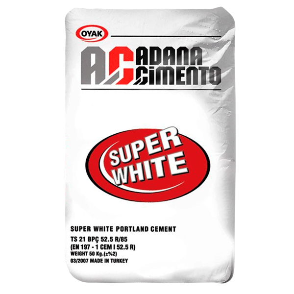Super white cement СЕМ 1 52.5R (Turkey)