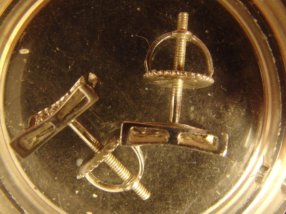 Miniatura: 3499 ELEGANT 10K WHITE GOLD & 50 NATURAL DIAMONDS EARRINGS, SAFE SCREWED BACK
