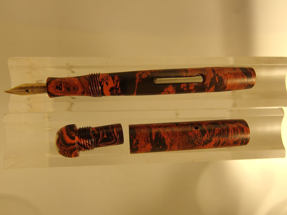 Miniatura: 3256 inusual 7.4cm montblanc (0) red&black mottl