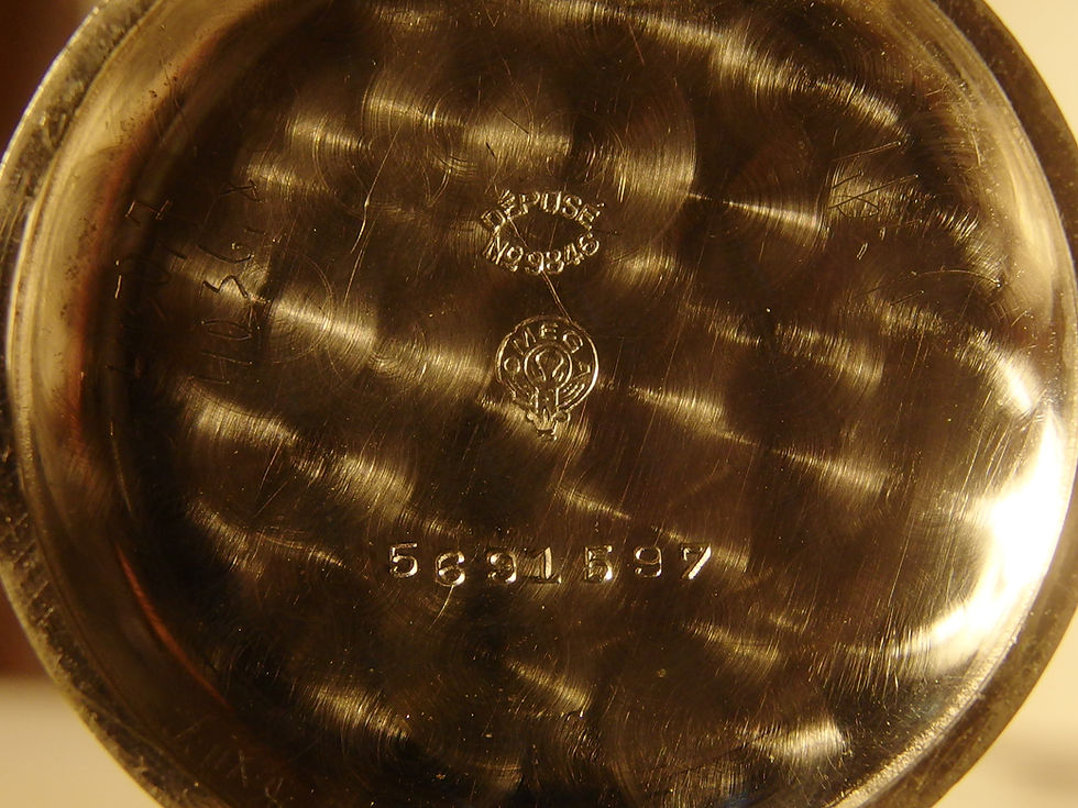 Miniatura: 4259 ORIGINAL OMEGA TRANSITION/TRENCH WATCH, ENAMEL DIAL C. 1914-15