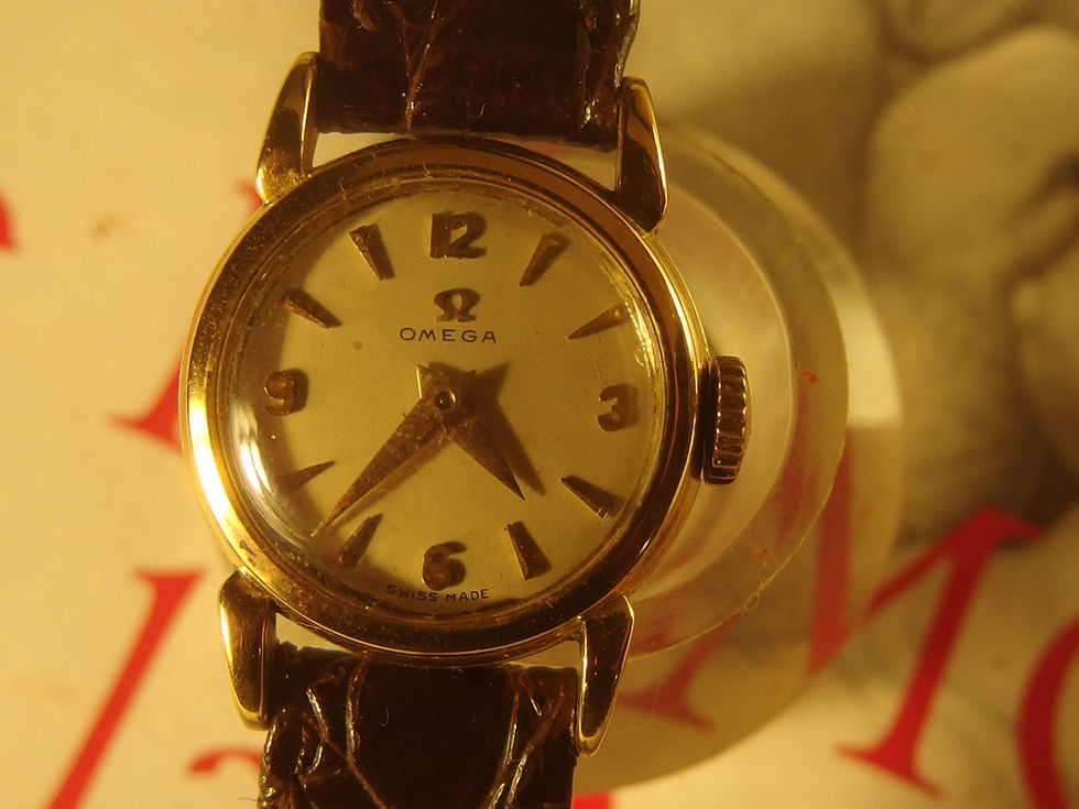 Miniatura: 4265 VINTAGE 18K GOLD OMEGA FOR LADIES, circa 1954