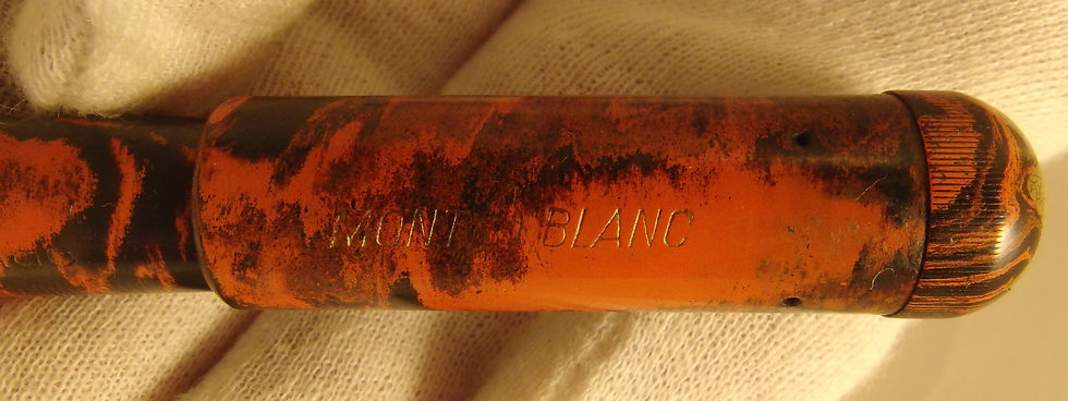 Miniatura: very scarce montblanc safety  1920 color red&black