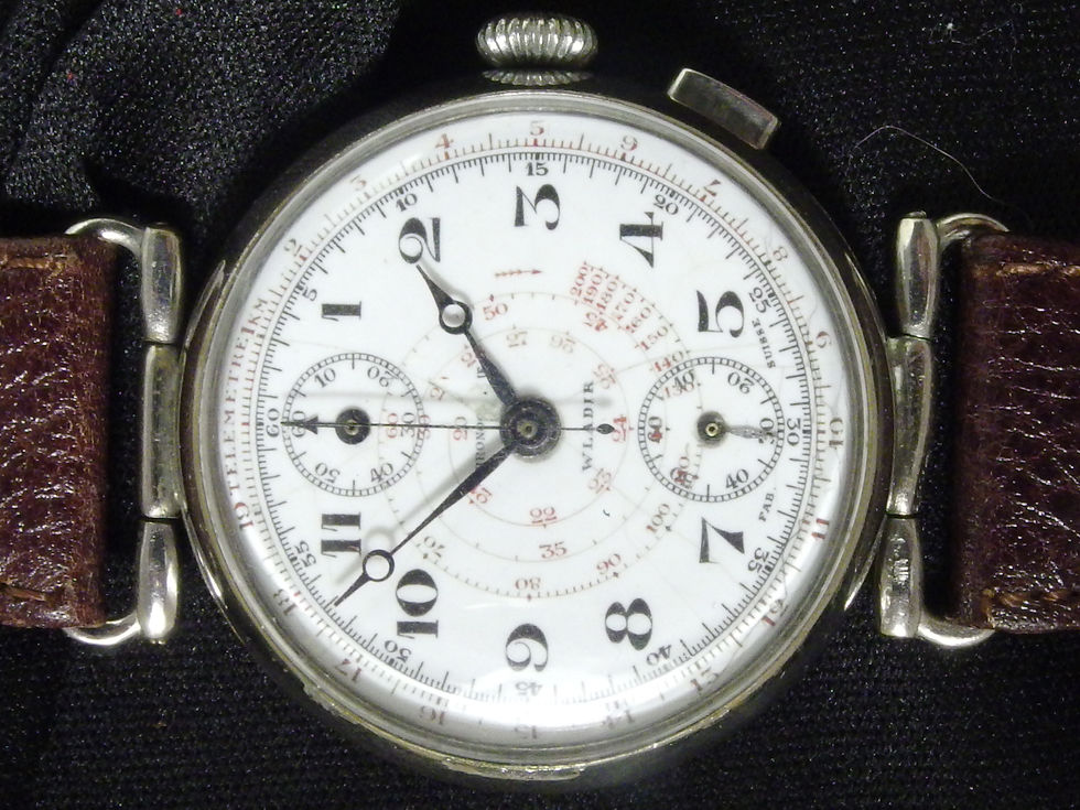 Miniatura: 4091 ANTIQUE WLADIR PIERCE CHRONOGRAPH MONOPUSHER, 1930