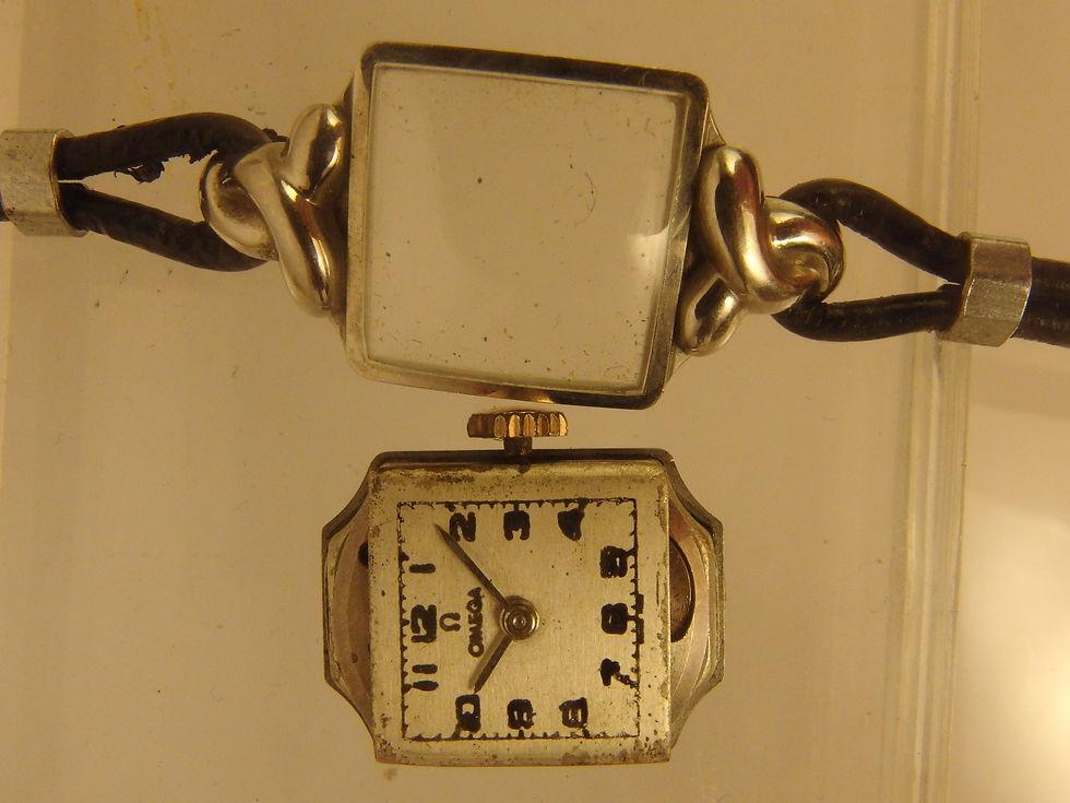 Miniatura: 2733 ART DECO OMEGA WRIST WATCH IN STEEL SQUARED S