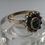Miniatura: 3431 ANTIQUE GEORGIAN 18K GOLD RING, NATURAL EMERALD & DIAMONDS, 1820