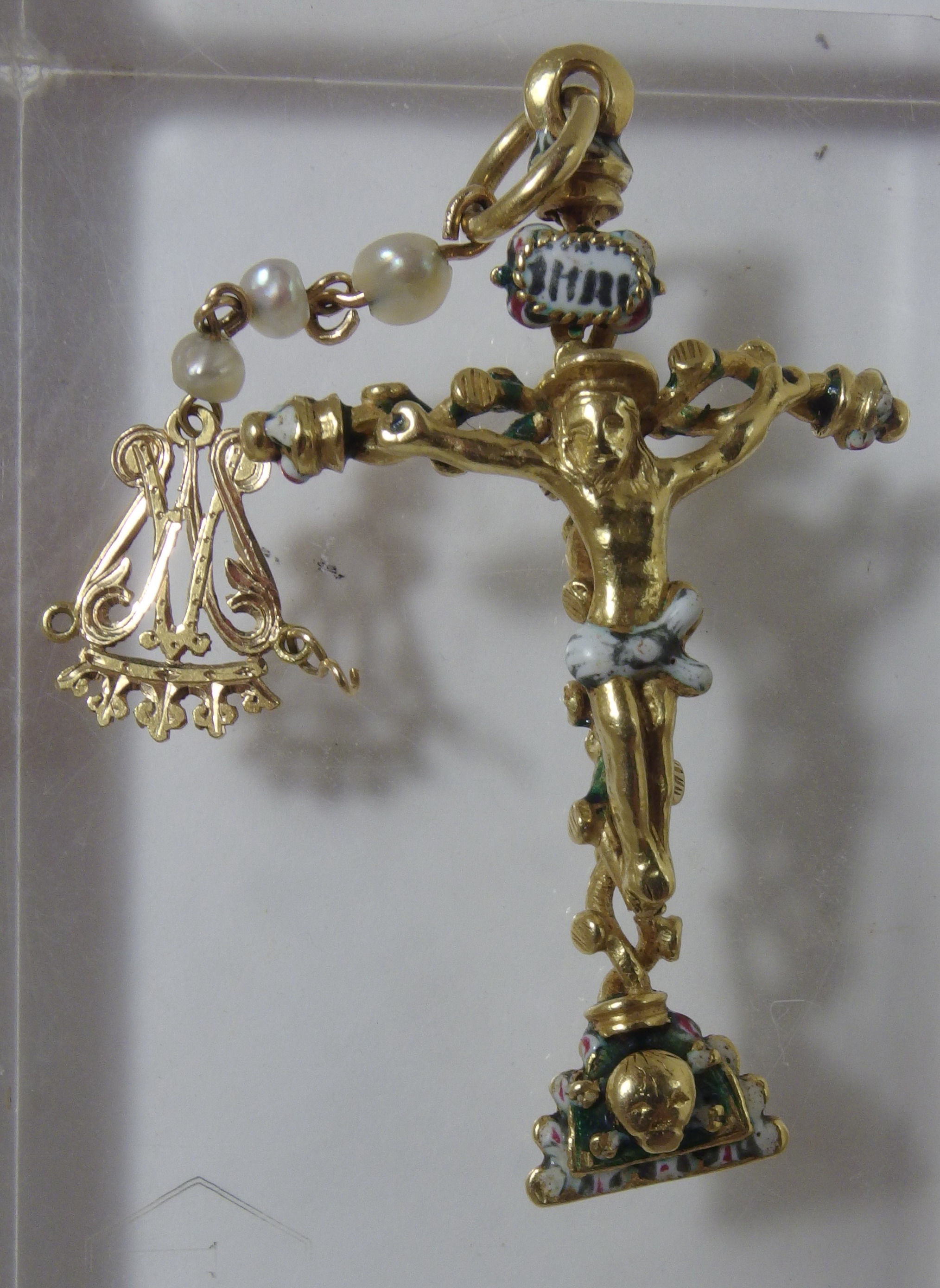 4041 ANTIQUE CRUCIFIX SPANISH REINAISSANCE UNIQUE HISTORICAL ART, 16TH CENTURY