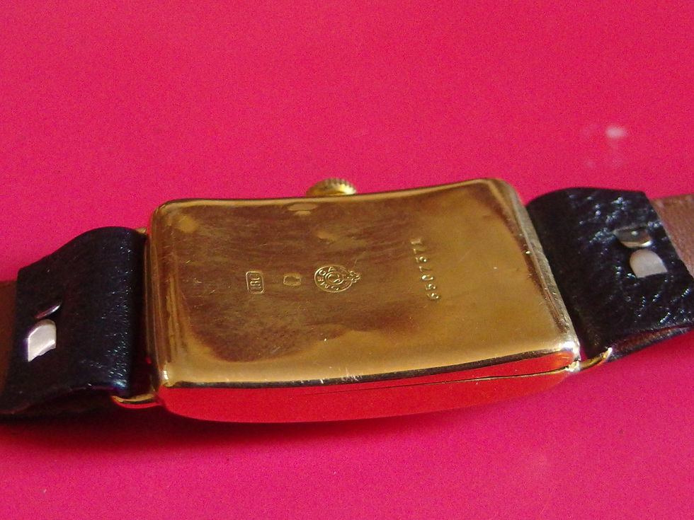 Miniatura: 4563 ORIGINAL 18K GOLD OVERSIZED OMEGA TANK RECTANGULAR, CAL 23.7, CIRCA 1930