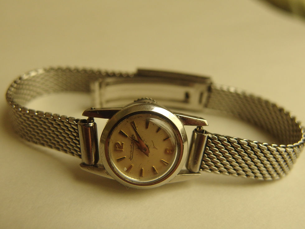 Miniatura: 4448 ORIGINAL VINTAGE JAEGER LECOULTRE BACKWIND 4 LADIES, 1950'IES