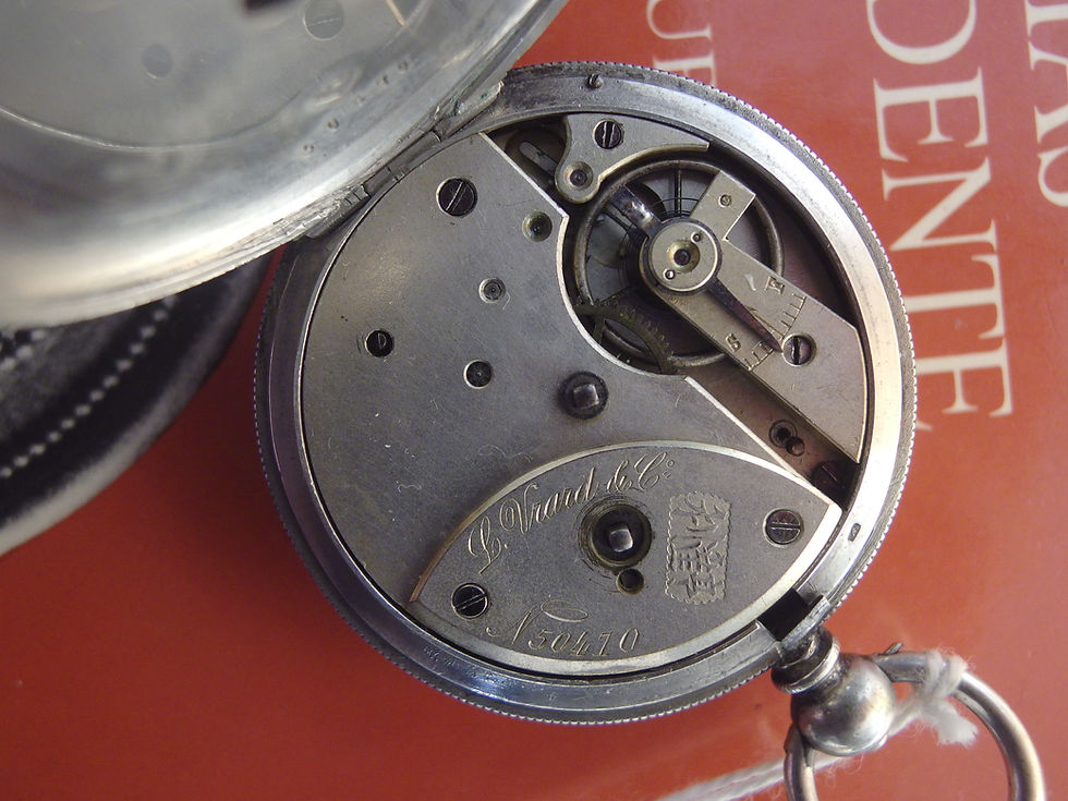 Miniatura: 4399 古董 L. VRARD & Co 天津（中國）P. 手錶銀琺瑯，約 1890 年