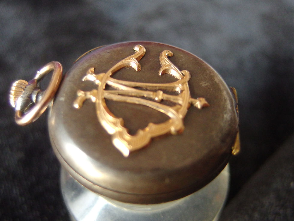 Miniatura: 4374 ANTIQUE POCKET WATCH GUN METAL TWO INITIALS CM, CIRCA 1890