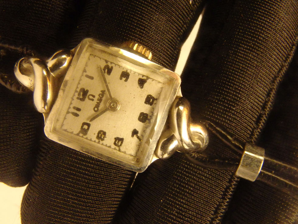 Miniatura: 2733 ART DECO OMEGA WRIST WATCH IN STEEL SQUARED S