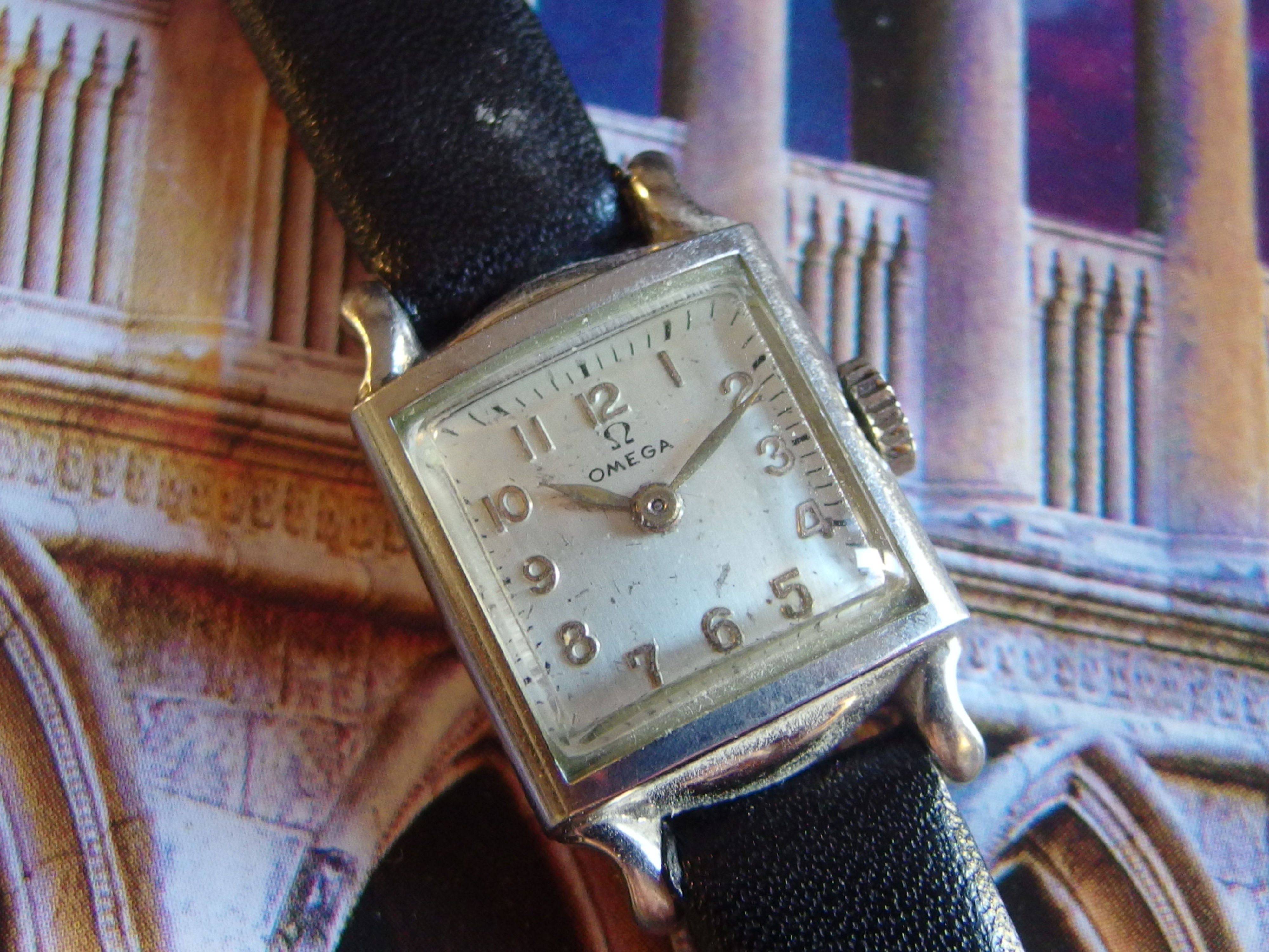 3373 ORIGINAL VINTAGE OMEGA WRISTWATCH IN STEEL FOR LADIES