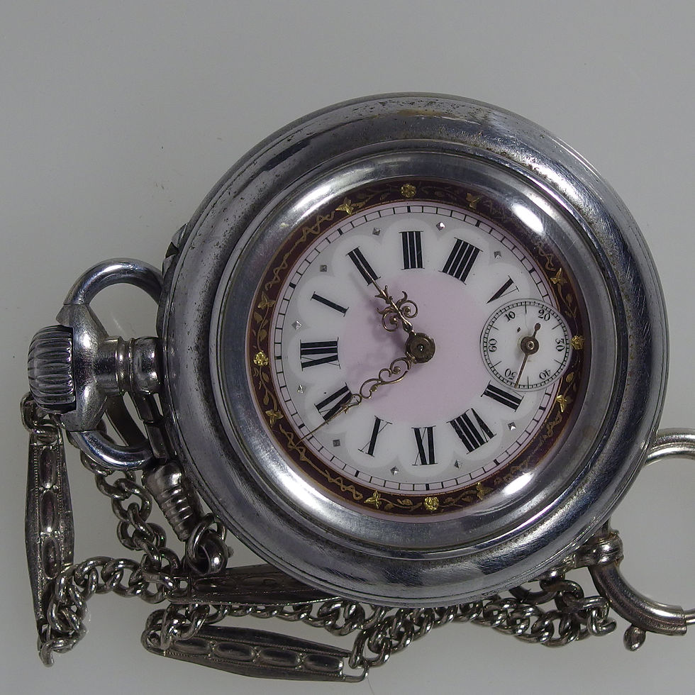 Miniatura: 3931 ORIGINAL ANTIQUE ROSKOPFF STYLE POCKET WATCH, MINT BEAUTIFUL DIAL, CIR 1890