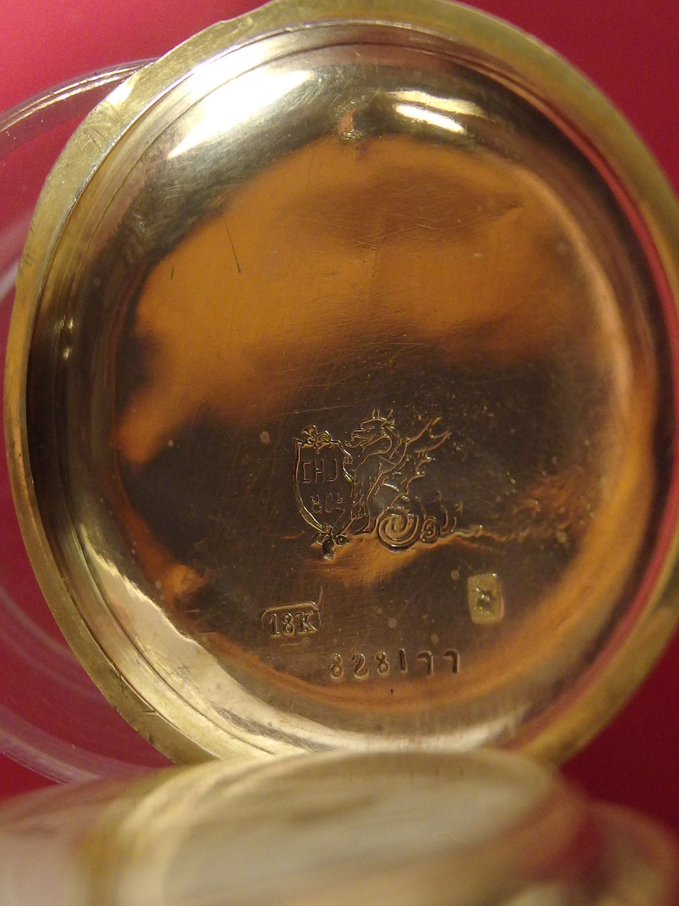 Miniatura: 4534 EXQUISITE 18K GOLD, ENAMEL & DIAMONDS LONGINES HUNTER POCKET WATCH, C.1890