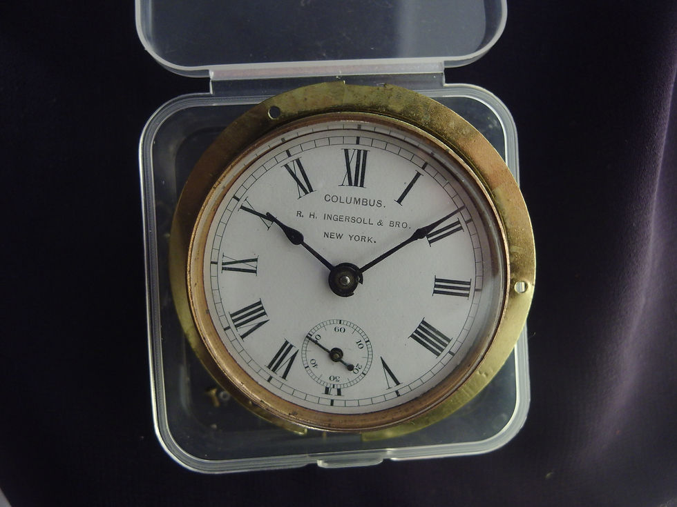 Miniatura: 4452 RARE  INGERSOLL POCKET WATCH WORLD'S COLUMBUS EXPOSITION, CHICAGO 1893